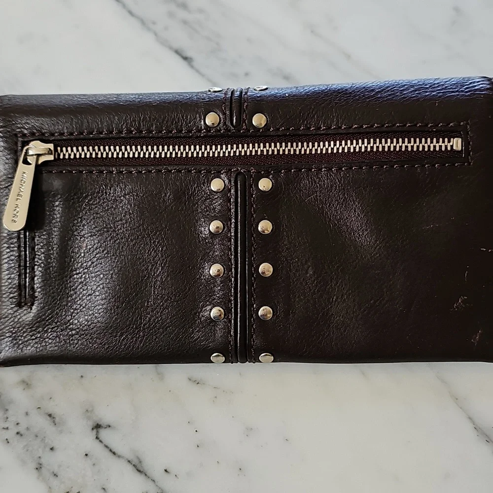 Vintage Michael Kors Leather Studded Wallet - Picture 8 of 11